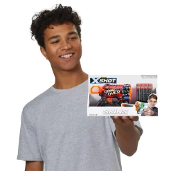 Zuru X-Shot Skins Menace Met 8 Darts